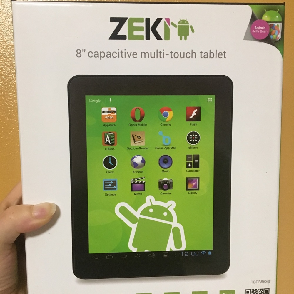 Zeki 8”  multi-touch tablet